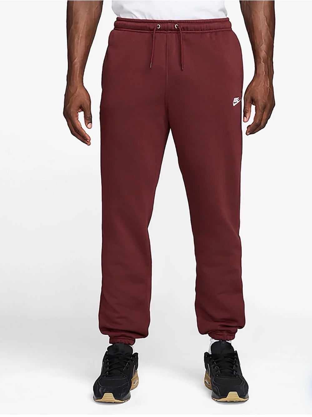 Nike Men's Burgundy Fleece Joggers